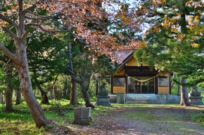 浦臼神社の外観を遠くから写した画像